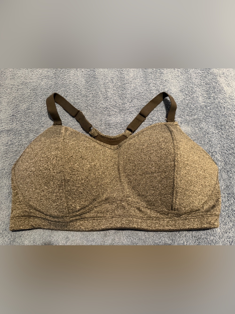 Comfort Contour Soft-Cup Bra in Heather Brown